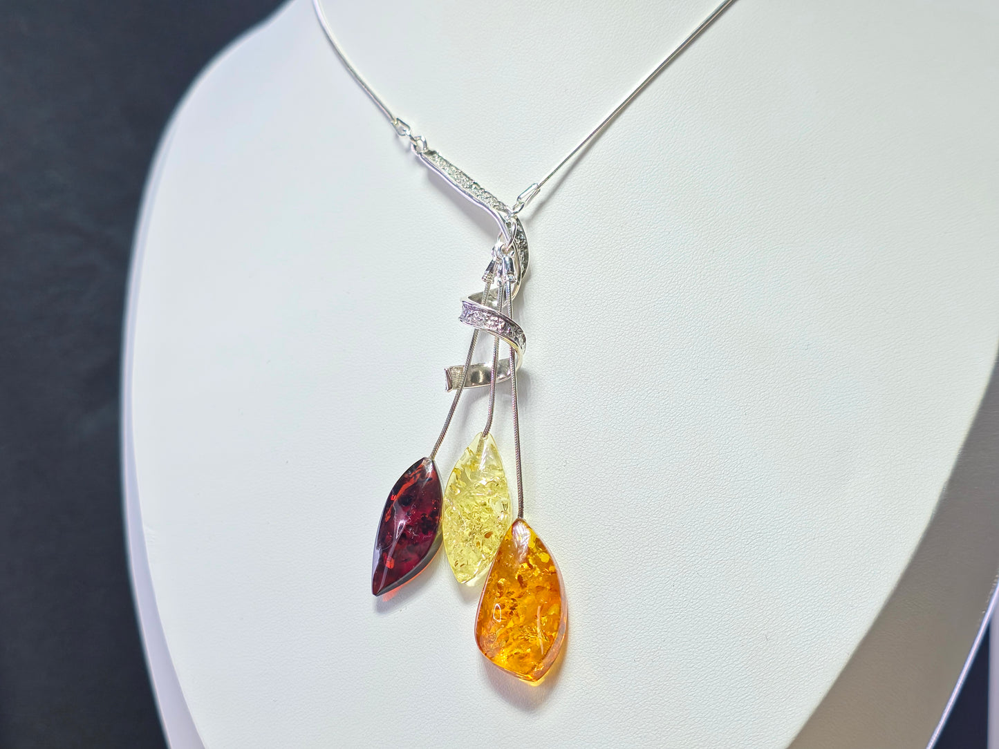 Exclusieve Luxe Sieradenset van 925 Sterling Zilver met Authentieke Baltische Barnsteen