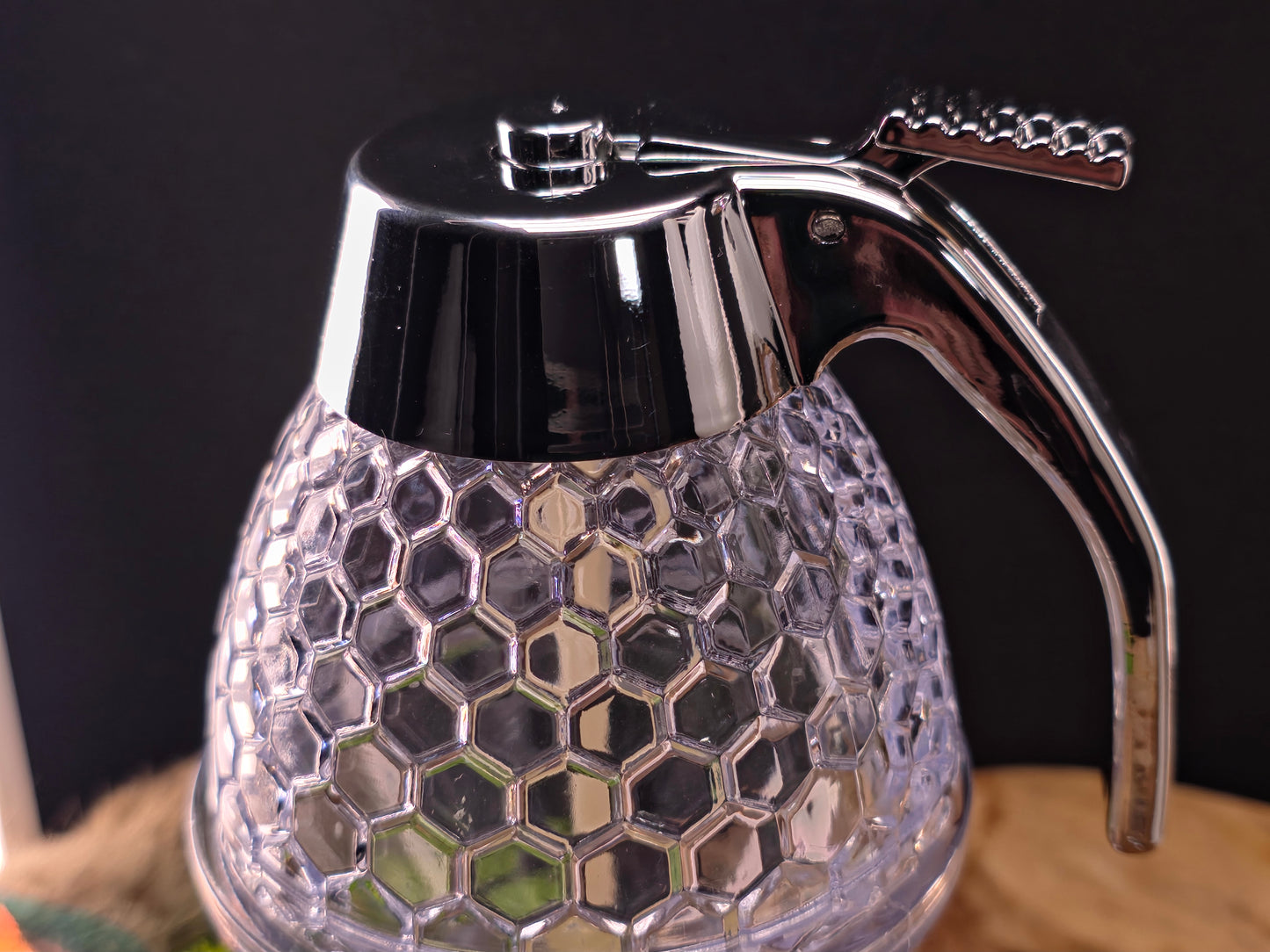Acryl honingdispenser met hendel – praktisch en knoeivrij