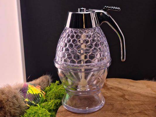 Acryl honingdispenser met hendel – praktisch en knoeivrij