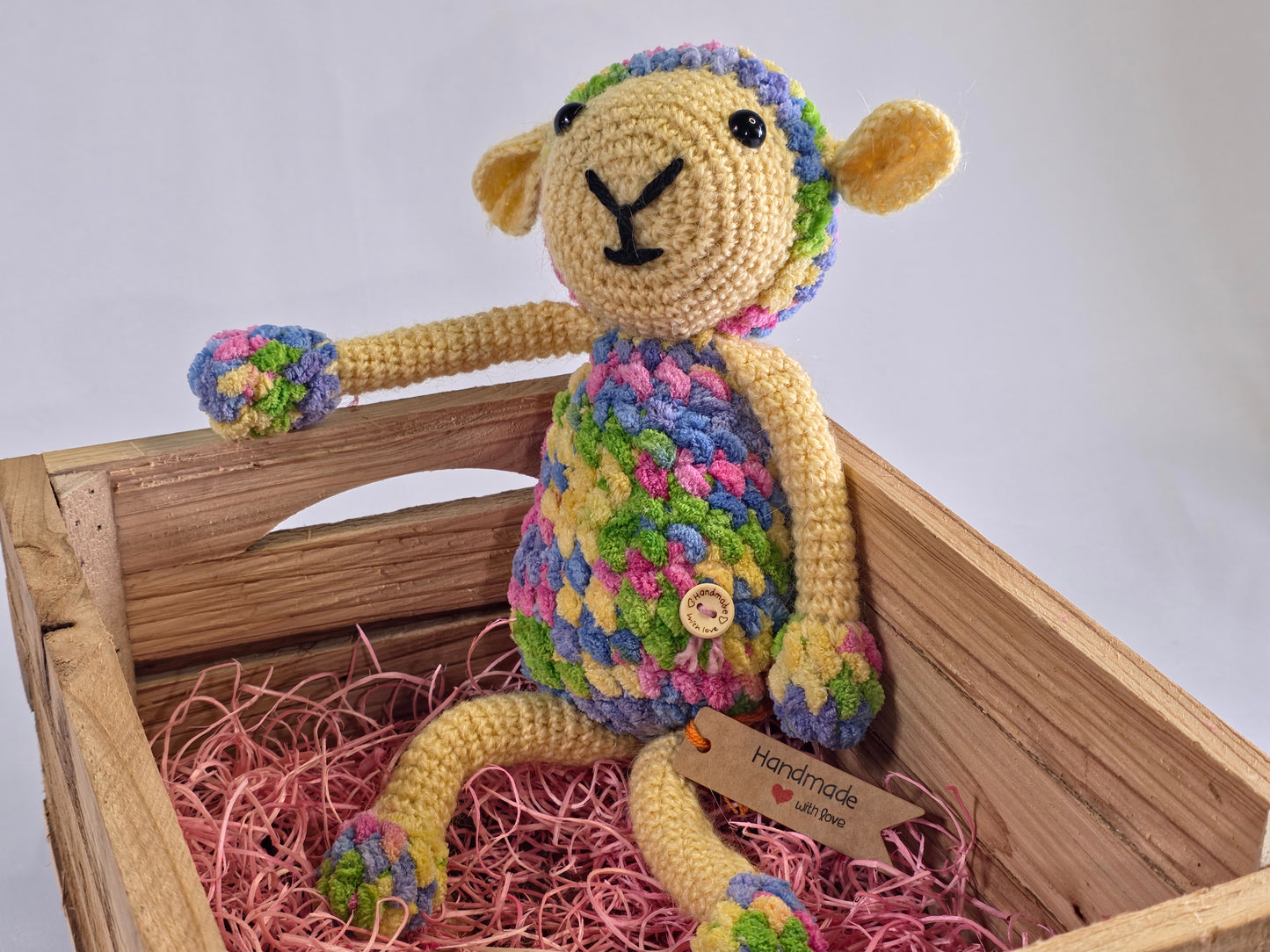 Gehaakte knuffel “Schaapje” – handgemaakt met liefde | uniek cadeau