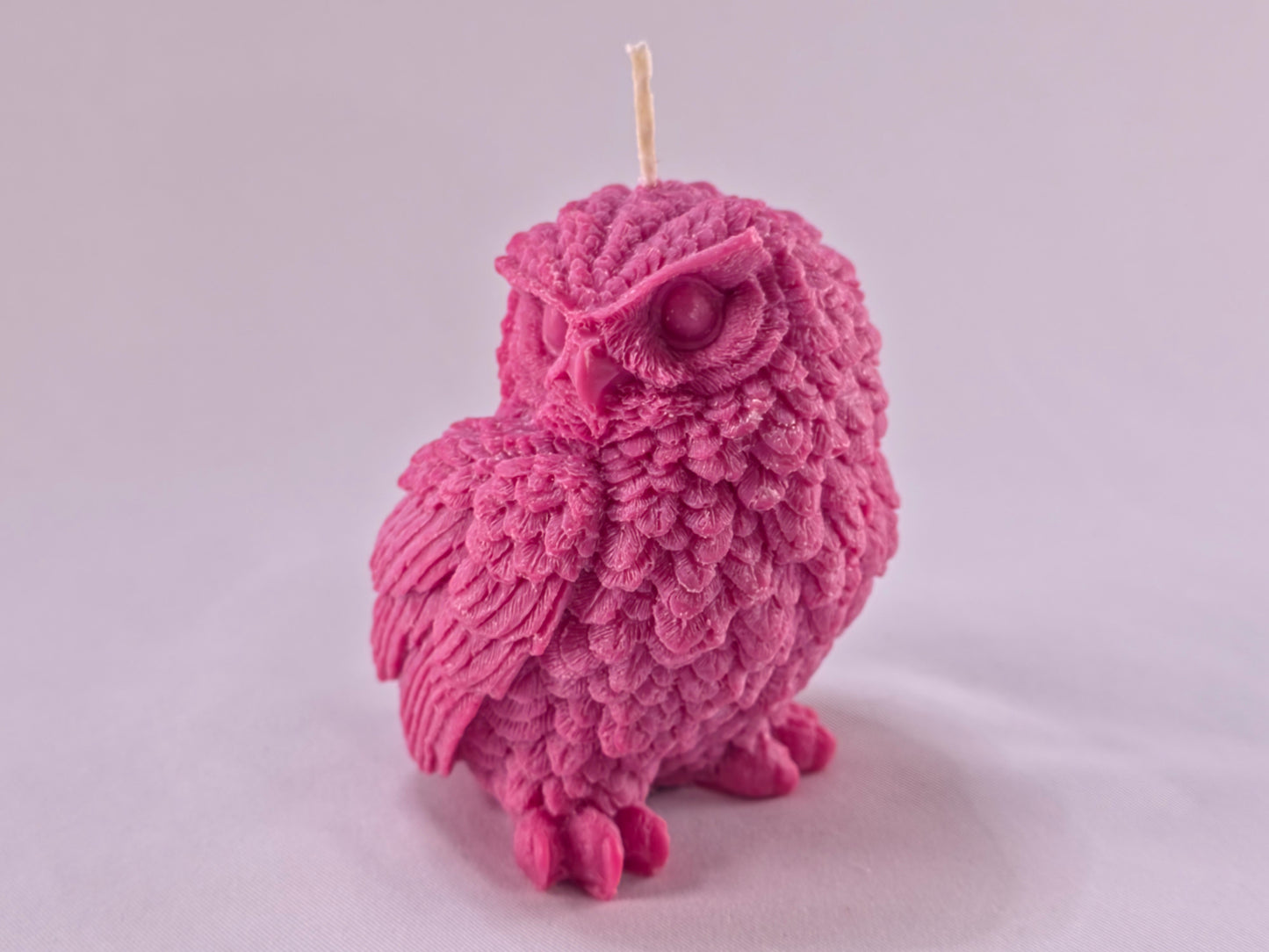 Handgemaakte Sojakaars Uil – Natuurlijke Decoratieve Kaars in Cadeaudoos