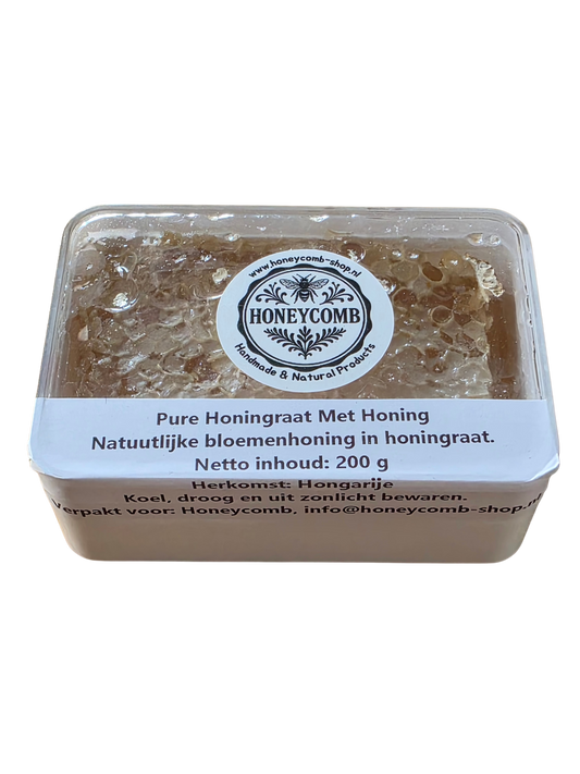 🍯 Honingraat met honing (200 Gram) – puur rechtstreeks uit de natuur